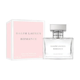 Ralph Lauren Romance premium packaging and glass bottle.