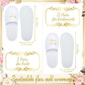 Ramede Bridesmaid Slippers breathable all day wear for photos and dancing