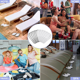 Ramede disposable slippers EVA sole emphasizes convenient, no-cleanup guest use.