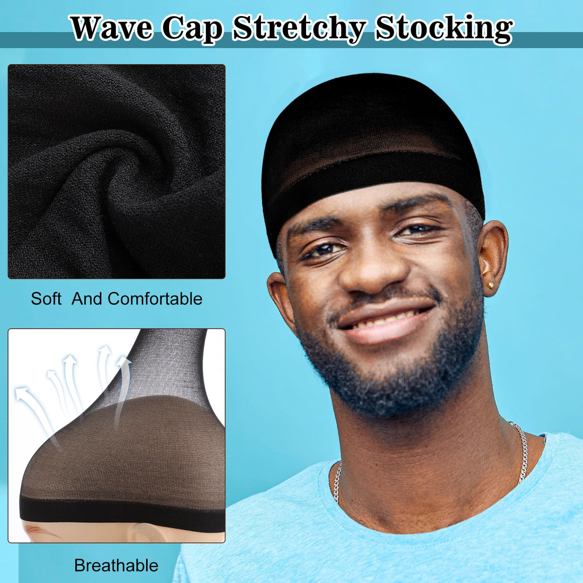 Ramede stockcap easy to wear overnight for hairstyle maintenance.