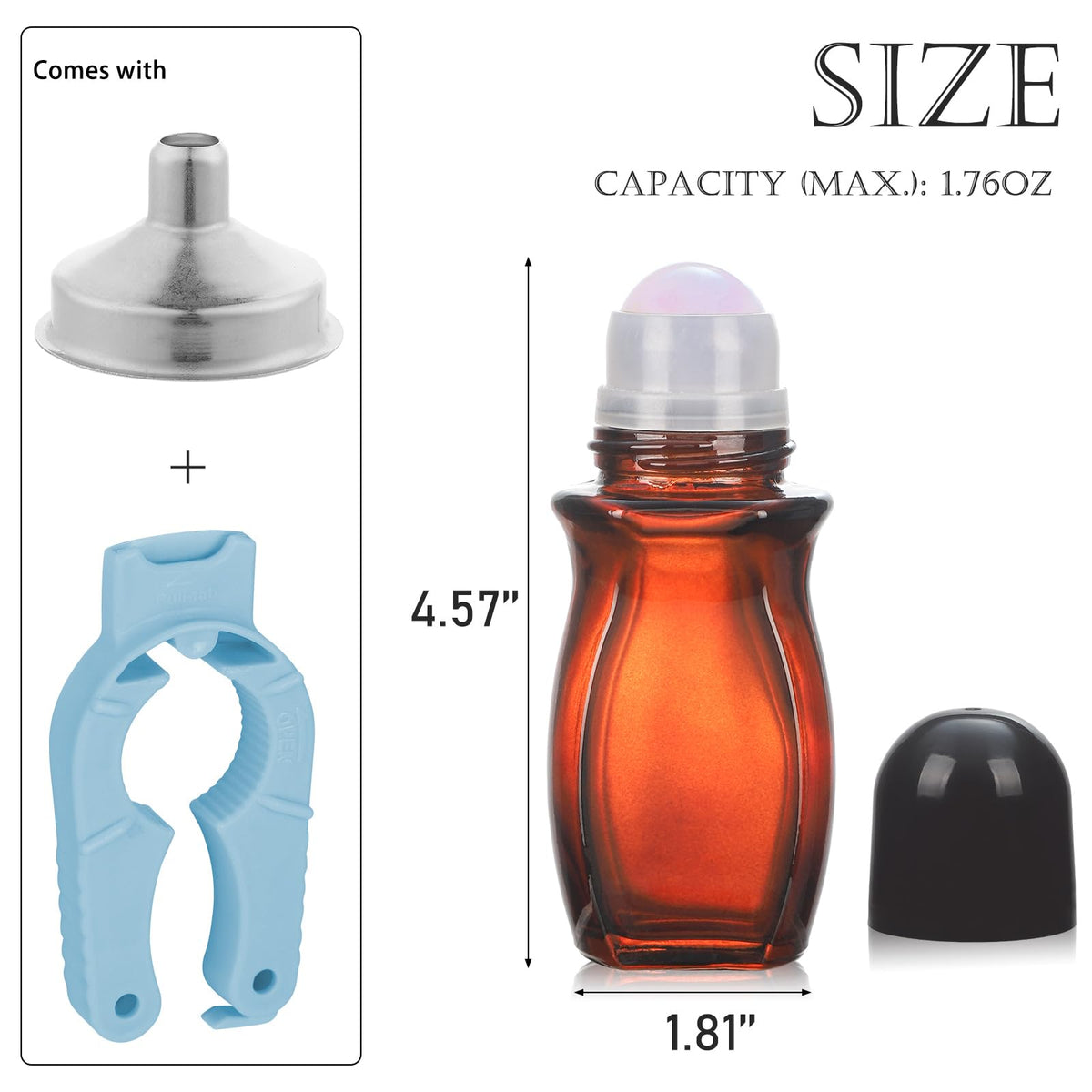 RAMFIYN large crystal roller ball provides smooth, precise application.