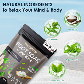 Ranjova Foot Spa tea tree oil soak provides refreshing aromatics for a spa-like experience