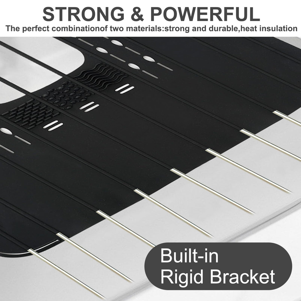 Ranphykx sink foldable cover heat-resistant silicone protects surfaces up to 480°F.