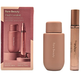 Rare Beauty Find Comfort lotion mini bottle for on-the-go hydration and skin soothing.