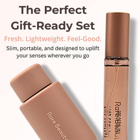 Rare Beauty Find Comfort set packaging highlights vegan and cruelty-free credentials.
