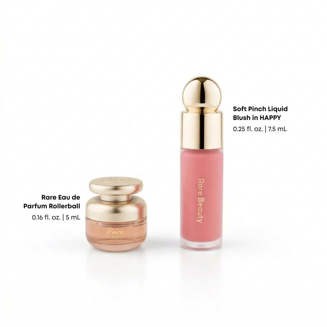 Rare Beauty Selena's Faves Soft Pinch Blush in Happy, light buildable color.