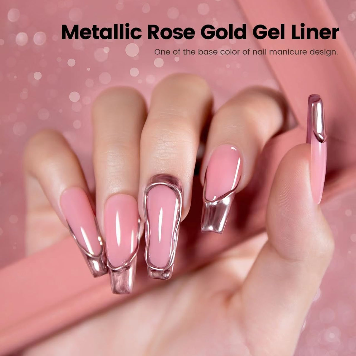 RARJSM build-in-thin-brush gel liner enables precise nail art outlines