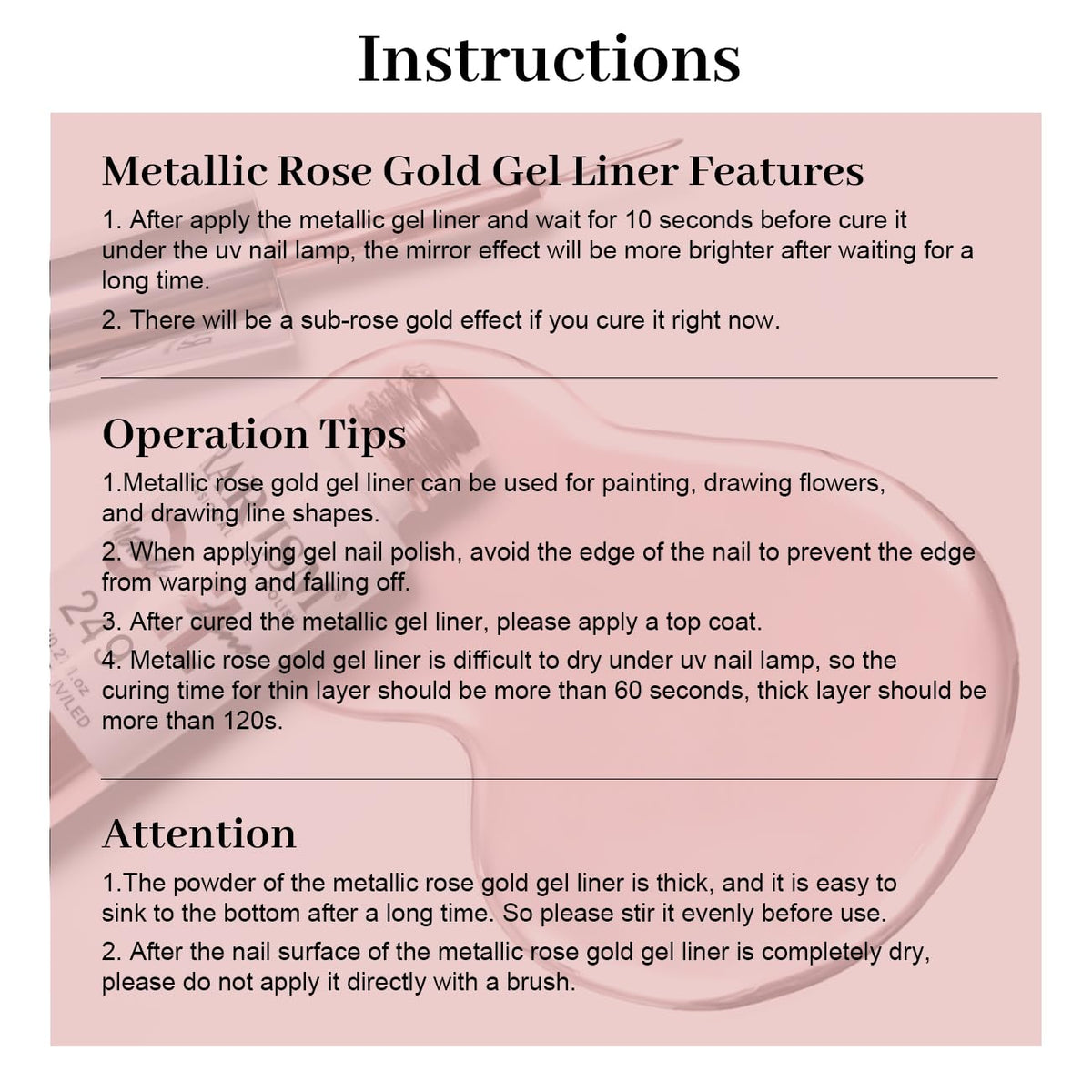 RARJSM quick-drying chrome gel for long-lasting glossy nails