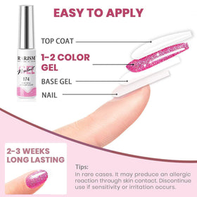 RARJSM low odor, skin-friendly glitter gel liner for safe use.