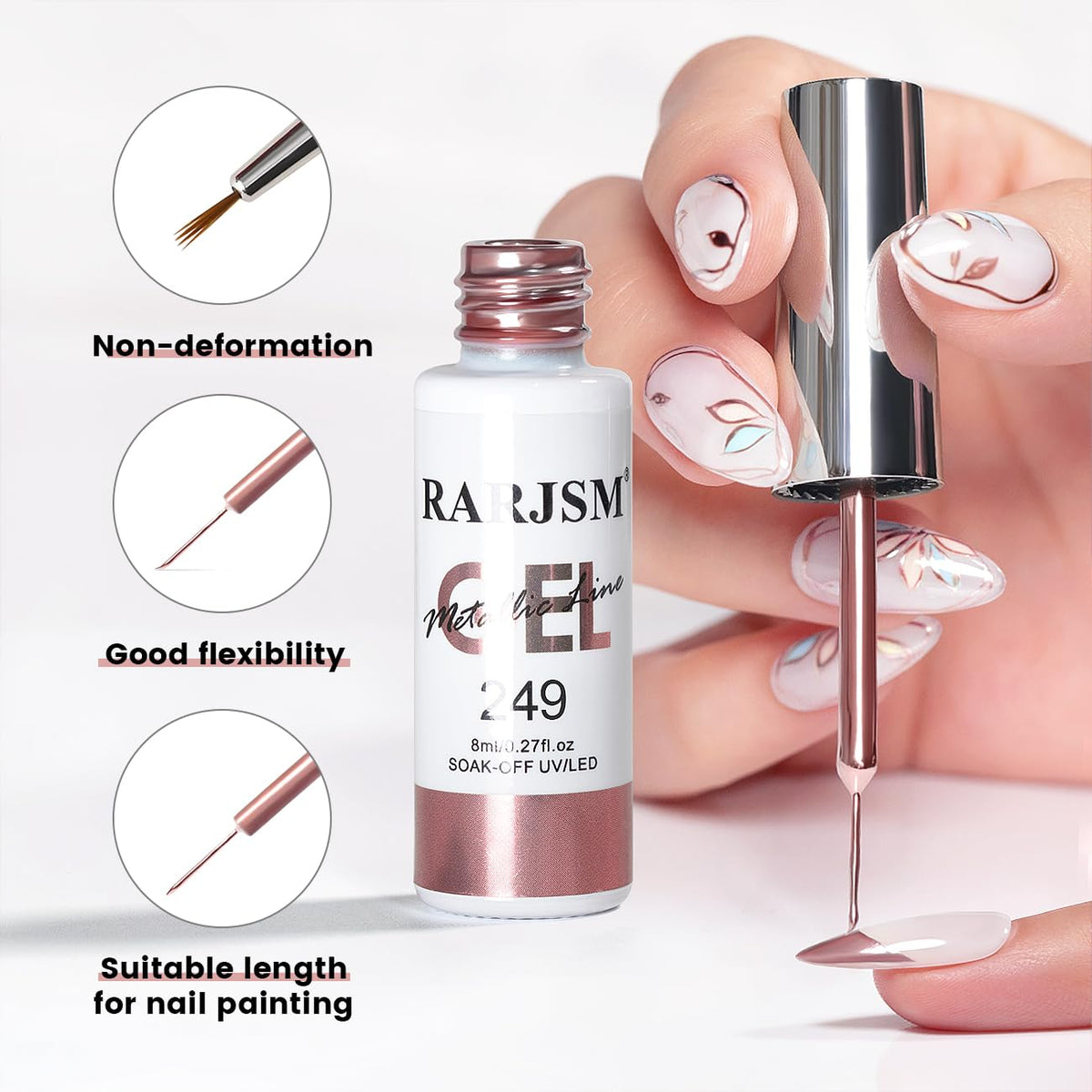 RARJSM shiny chrome effect adds depth and dimension to designs