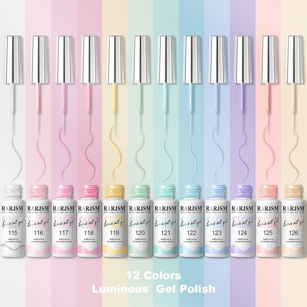 RARJSM UV/LED cure required for durable, salon-quality finish