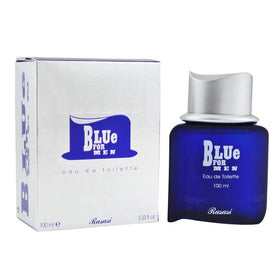 RASASI Blue Eau de Toilette bottle front view for daily confidence and versatile performance.