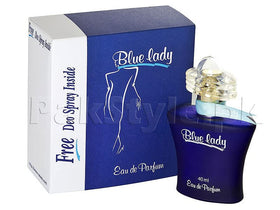 Middle notes peach and jasmine highlight the heart of Rasasi Blue Lady