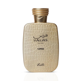 RASASI Hawas Viper embossed label on the bottle reinforces brand presence.