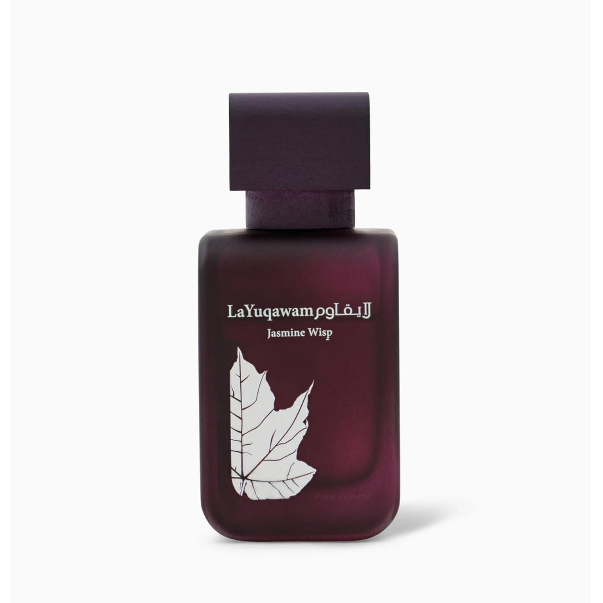 RASASI La Yuqawam Jasmine Wisp cap closeup, refined finish reflects premium quality.