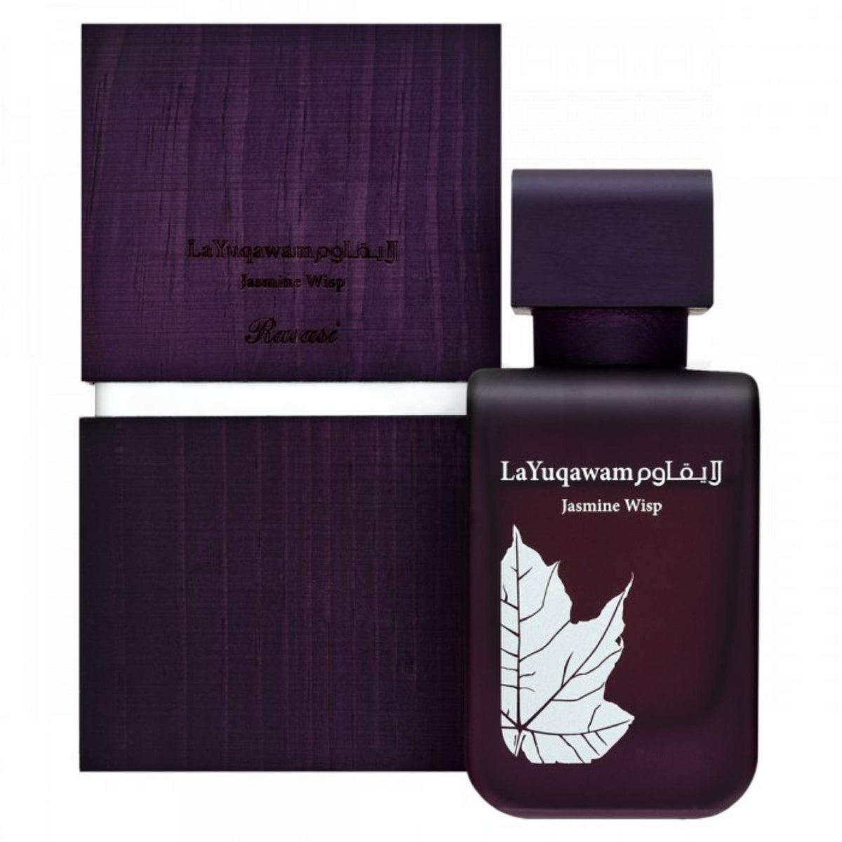 RASASI La Yuqawam Jasmine Wisp ingredient card showing key notes