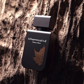 Rasasi La Yuqawam Tobacco Blaze application on pulse points for lasting scent