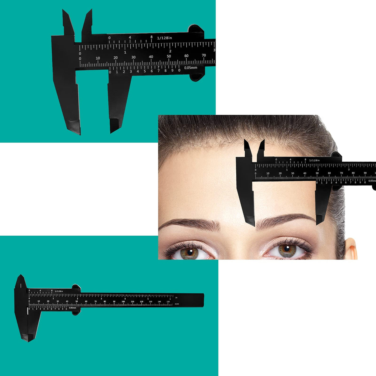Rasmet brow ruler stencils ten flexible templates for symmetry
