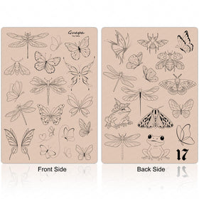 Rasmet fine-line stencil designs pre-printed to enhance detailing and line consistency