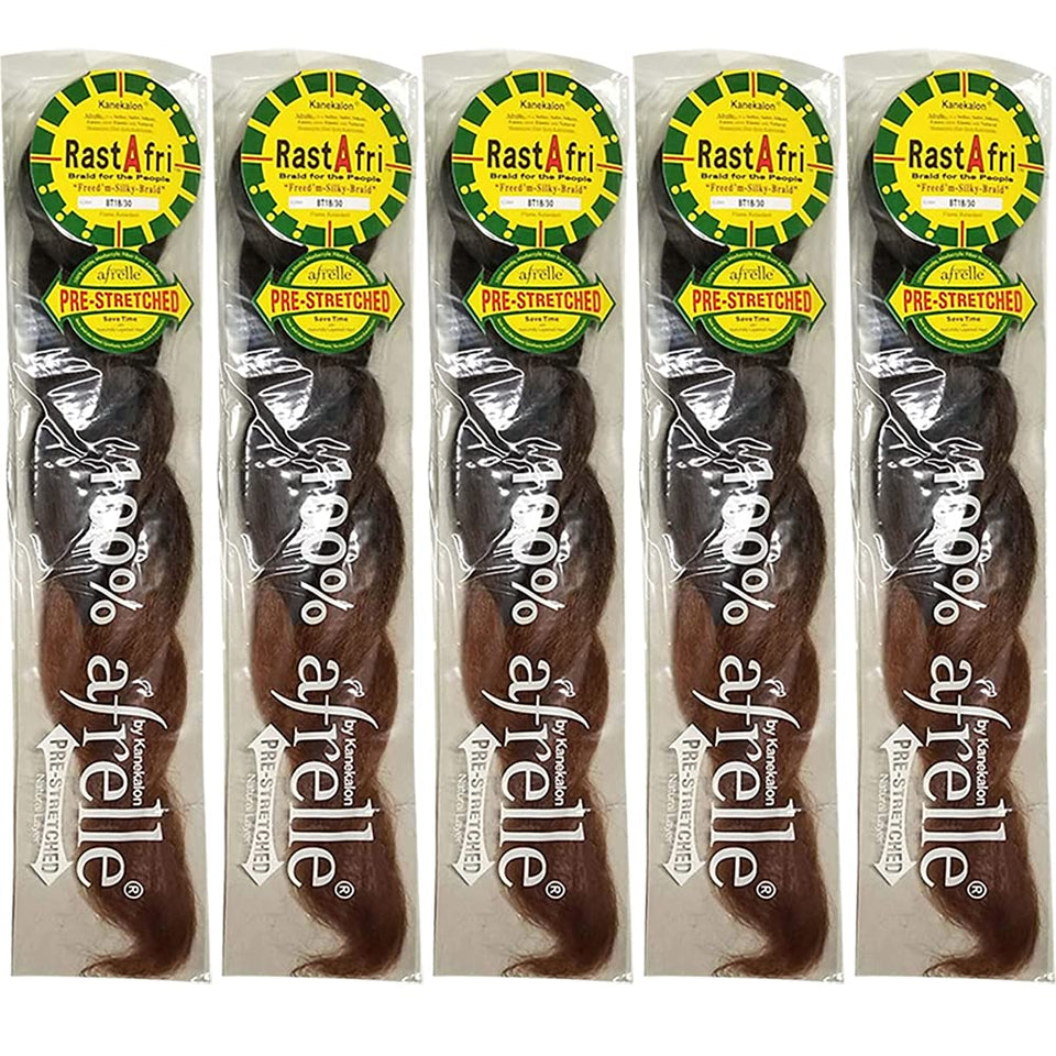 RastAfri pre-stretched silky braiding hair 24-inch ready to install for quick, smooth braids
