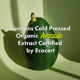 Rated Green avocado-banana nourishing mask jar shows rich conditioning for damaged strands