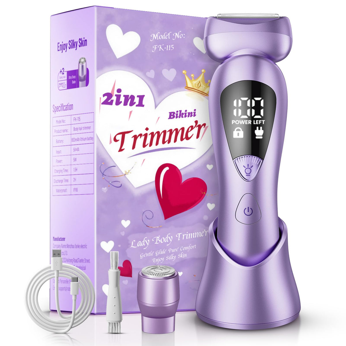 Rategist cordless electric razor bikini-trimmer for precise, gentle bikini line shaving.