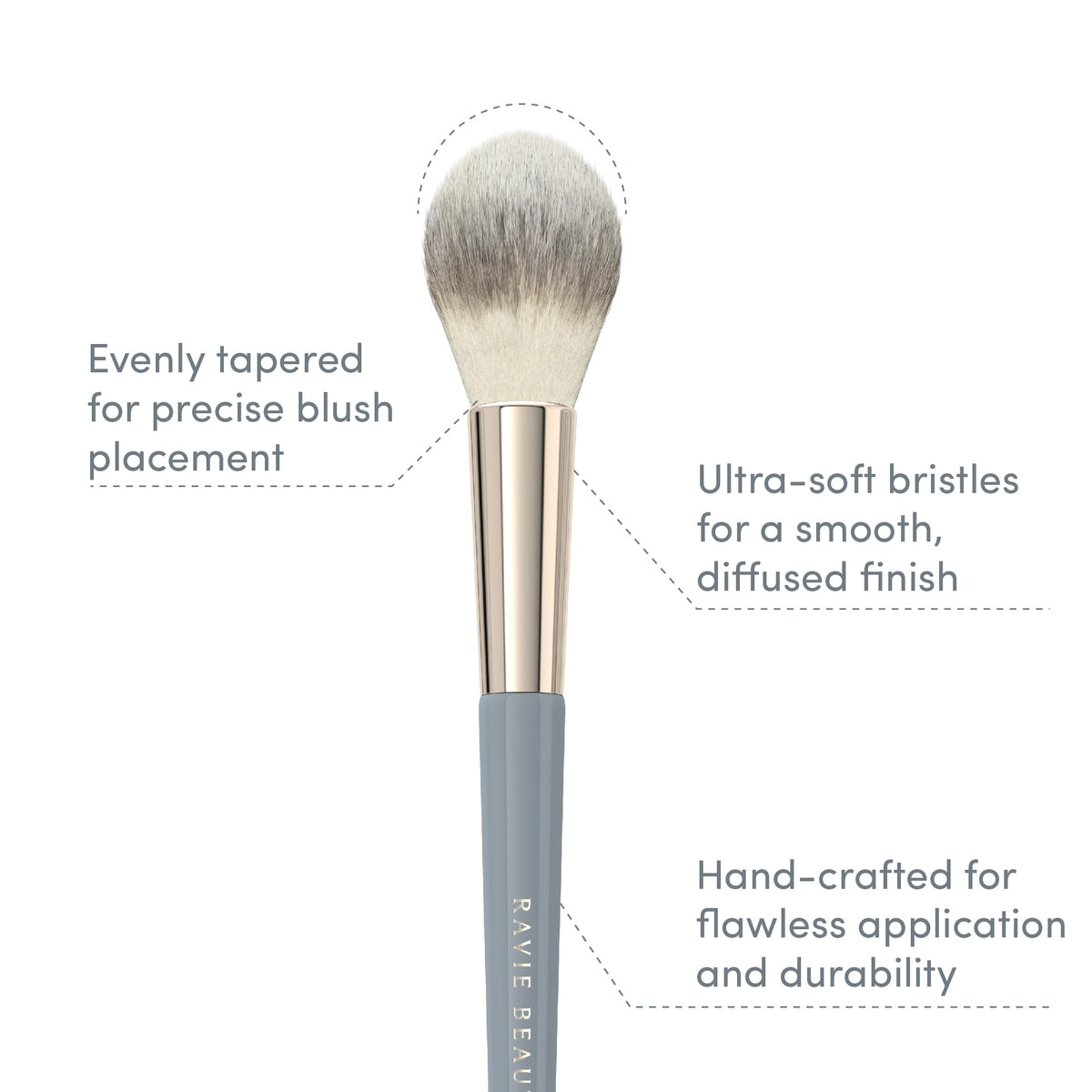 Ravie Beauty multi-use brush for bronzer/highlighter/setting powder