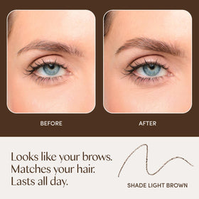 Ravie Beauty Easy Everyday Brow Pencil built-in spoolie for blending.