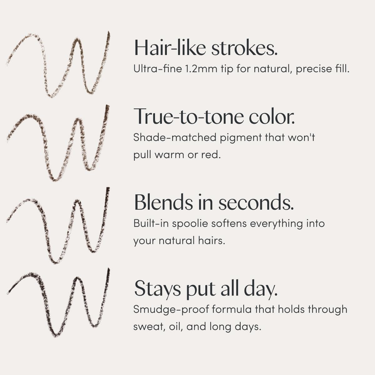 Ravie Beauty Easy Everyday Brow Pencil taupe swatch shows versatile shade.