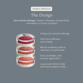 Ravie Beauty Endless Diffusion Baked Blush Paradise long-wear formula on cheek with soft-focus finish