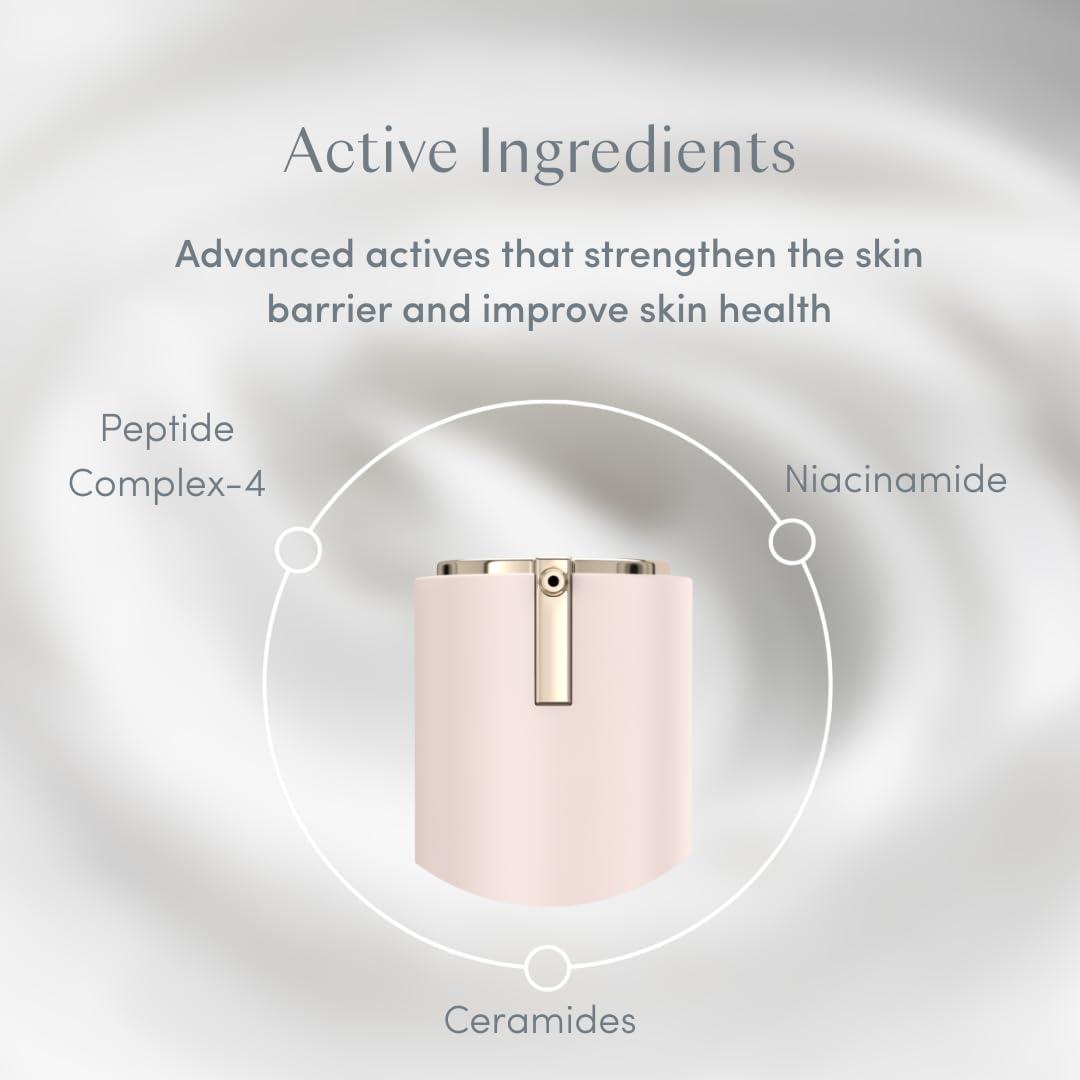 Ravie Beauty product on face as primer, showcasing makeup grip results.