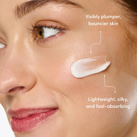Ravie Beauty cream being absorbed quickly for a silky, non-greasy finish.