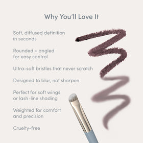 Handheld Ravie Beauty brush used for precise application and blending