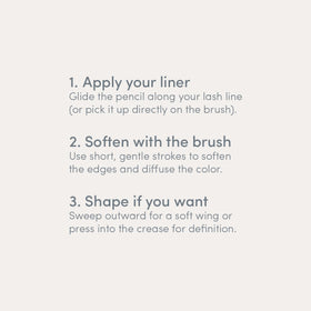 Ravie Beauty brush is gentle on sensitive eyes and contact lens wearers