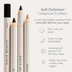 Ravie Beauty Umber swatch showing blendable color on skin.