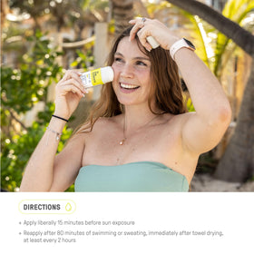 Raw Elements Face Stick SPF 50 family safe for all ages