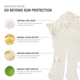 Beach-ready Raw Elements sunscreen stick guards skin during sunny shoreline adventures