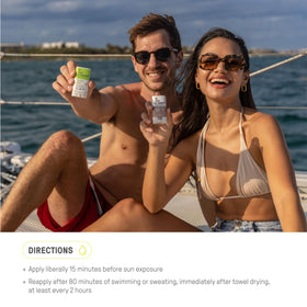 Reef-safe protection from Raw Elements sunscreen stick for snorkelers