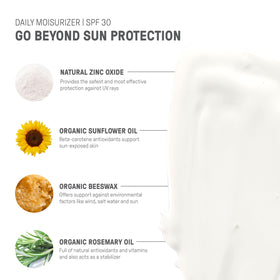 Raw Elements product closeup suggests lightweight texture for daily use.