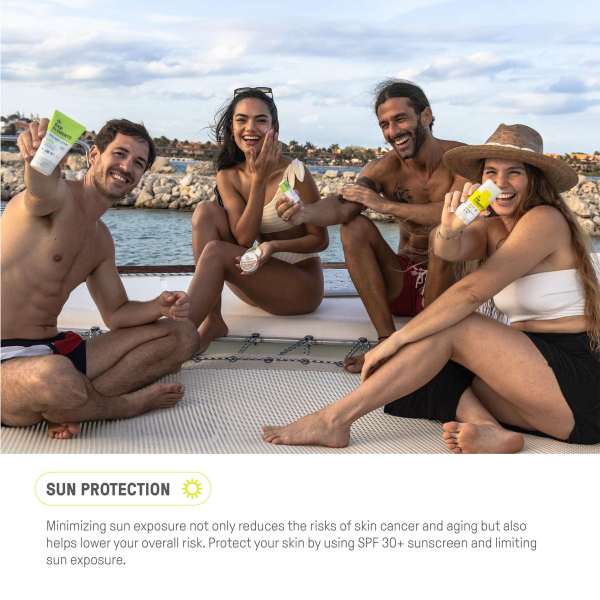Raw Elements recyclable cap and packaging emphasize sustainability.