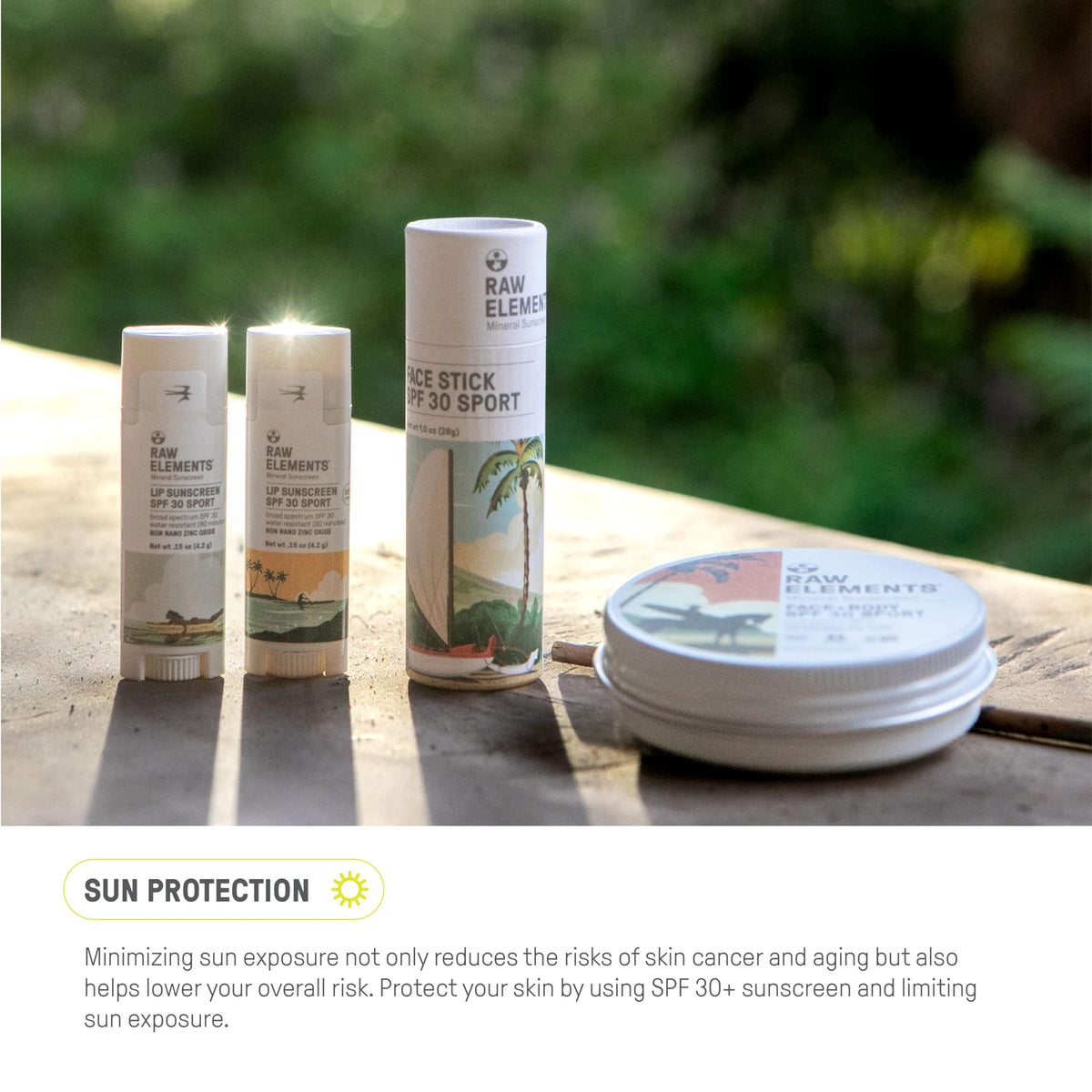 Travel-sized 1.8 oz tin makes sun protection convenient on the go.
