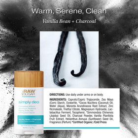 RAW SUGAR Deodorant Stick Smooth glide with magnesium and arrowroot