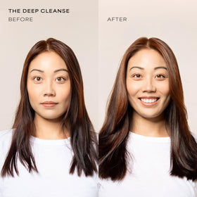 RAW SUGAR Moisture Smoothie Mask applying from mid-lengths to ends