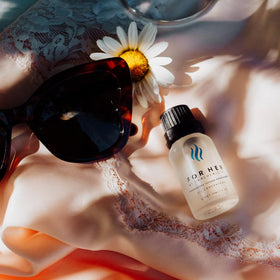 RawChemistry for Her alcohol-free bottle highlights clean, premium fragrance
