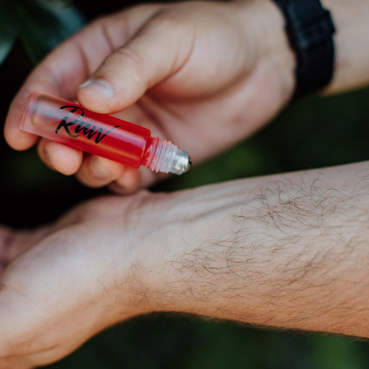 RawChemistry travel-size cologne ideal for on-the-go grooming.