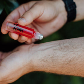 RawChemistry travel-size cologne ideal for on-the-go grooming.