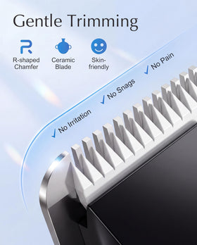 RAXMETRY 3-in-1 trimmer side view enabling easy, thorough grooming