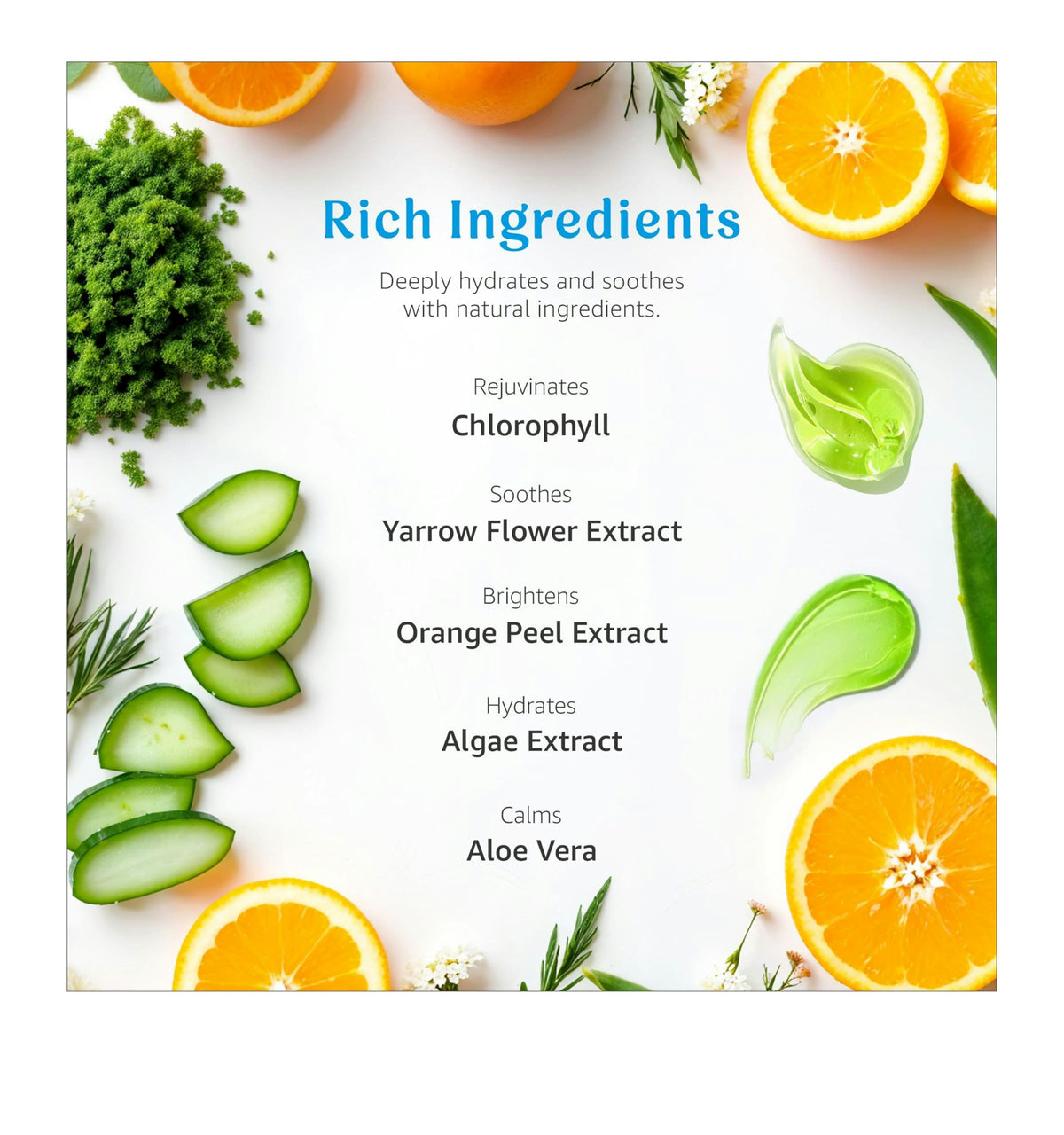 Raya Chlorophyll Masque face closeup reveals smooth texture aiding fine-line appearance.
