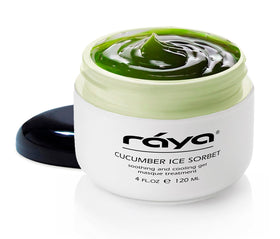 Raya Cucumber Ice Sorbet Masque jar showing cooling hydration for refreshed skin