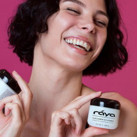 Silky gel texture of Raya masque cools the skin on contact
